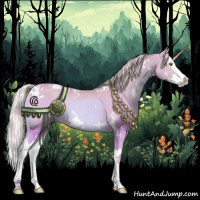 Horse Color:Watercolor White Spotted Palomino Splash Rabicano 