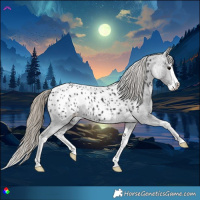 Horse Color:Smoky Black Splash Appaloosa 