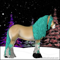 Horse Color:Watercolor Bay Onyx Appaloosa 