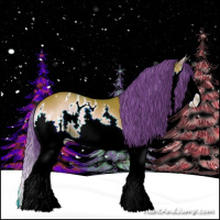 Horse Color:Watercolor Brown Onyx Splash Appaloosa 