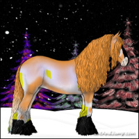 Horse Color:Watercolor Liver Red Onyx Splash