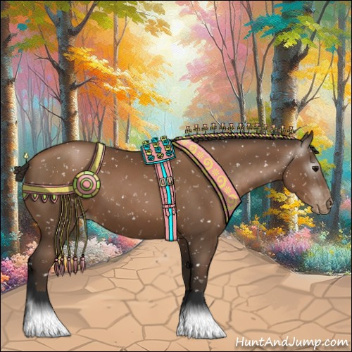 Horse Color:Gray Black Pearl Appaloosa 