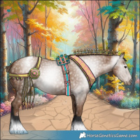 Horse Color:Gray Black Pearl Appaloosa 