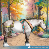 Horse Color:Gray Black Pearl Appaloosa 