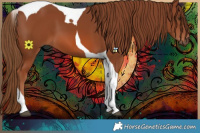 Horse Color:Chestnut Tobiano