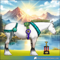 Horse Color:Gray Black Pearl Snowcap  and Black Pearl Varnish 
