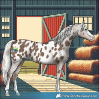 Horse Color:Liver Red Dun Mushroom Appaloosa 