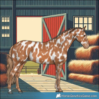 Horse Color:Chestnut Near Leopard 