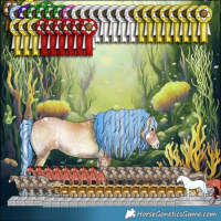 Horse Color:Painted White Spotted Silver Blue Onyx Ice Pearl 