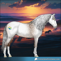 Horse Color:Gray Sable Champagne 