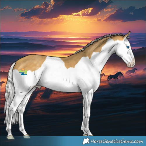 Horse Color:Silver Sable Cream Champagne Splash 