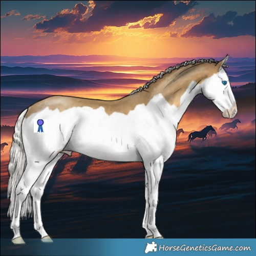 Horse Color:Silver Classic Cream Champagne Splash Rabicano 