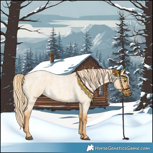 Horse Color:Palomino Roan Dun 