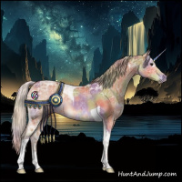 Horse Color:Nacre Silver Bay Ice Tobiano 