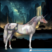 Horse Color:Nacre Silver Blue Roan Tobiano 