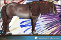 Horse Color:Platinum Chocolate Brown 