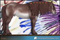 Horse Color:Platinum Chocolate Brown 