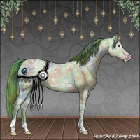 Horse Color:Gray Nacre Watercolor Classic Champagne Ice Dun 