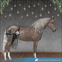 Horse Color:Silver Black 