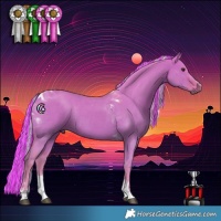 Horse Color:Painted Watercolor Silver Bay Dun Tobiano Rabicano 