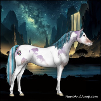 Horse Color:Painted White Spotted Silver Brown Onyx Tobiano Rabicano