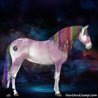 Horse Color:Painted Watercolor Red Onyx Ice Rabicano 