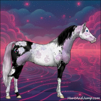 Horse Color:Watercolor Chestnut Ice Splash Tobiano 