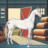 Horse Color:Smoky Creme Roan Tobiano 