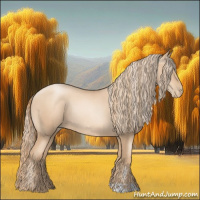 Horse Color:Gold Champagne Pearl Rabicano and Gold Champagne Pearl Rabicano