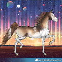 Horse Color:White Spotted Liver Red Onyx