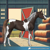 Horse Color:Liver Chestnut Tobiano 