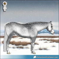 Horse Color:Silver Blue Onyx Chinchilla