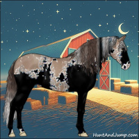 Horse Color:White Spotted Classic Champagne 