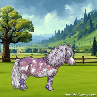 Horse Color:Watercolor White Spotted Silver Bay 
