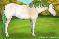 Horse Color:Painted Gold Champagne Ice Onyx 