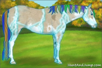 Horse Color:Painted Thunderstruck Classic Cream Champagne Ice Splash 