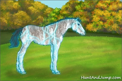Horse Color:Thunderstruck Brown Ice Dun Splash 