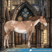 Horse Color:White Spotted Liver Chestnut Pearl 