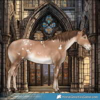 Horse Color:White Spotted Liver Chestnut Pearl 