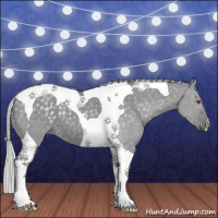 Horse Color:Silver Grullo Chinchilla Tobiano 