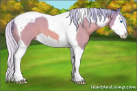 Horse Color:Watercolor Silver Brown Dun Splash Tobiano 