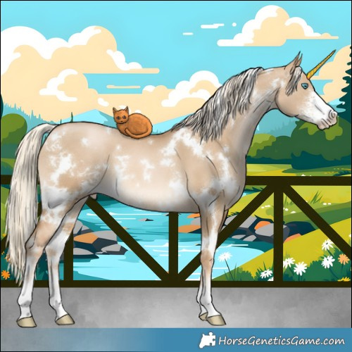 Horse Color:White Spotted Liver Red Dun Snowdrop Pearl Sabino 