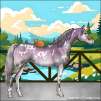 Horse Color:Plaid  White Spotted Silver Brown Onyx 