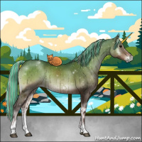 Horse Color:Painted Silver Blue Onyx Sabino 