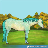 Horse Color:Watercolor Bay Ice 