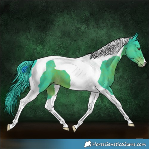 Horse Color:Watercolor Liver Chestnut Tobiano 