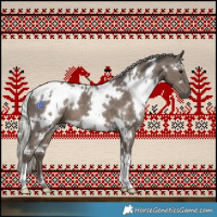 Horse Color:White Spotted Silver Black