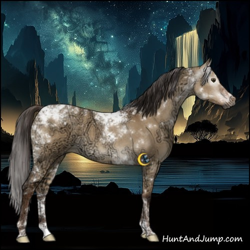 Horse Color:Gray White Spotted Liver Red Dun Ice Tobiano 