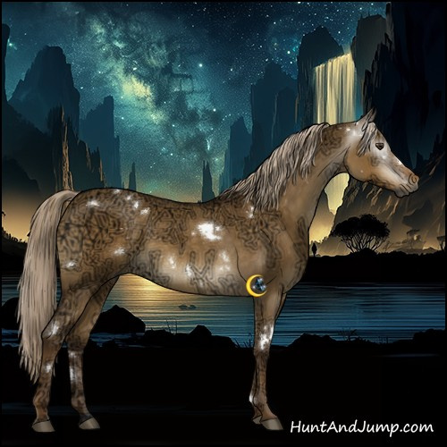 Horse Color:Gray White Spotted Chocolate Palomino Ice Dun Rabicano 
