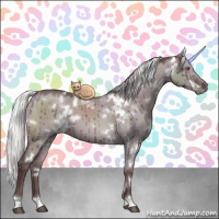 Horse Color:White Spotted Chocolate Silver Grullo Chinchilla Brindle 